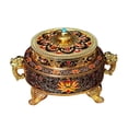 thumbnail image 3 of Soporte de quemador de incienso vintage Perfecl para budismo tibetano rojo, 3 of 6