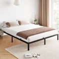 thumbnail image 1 of 10 Inch Full Bed Frame Without Headboard, No Box Springs Needed, Low-Profile Metal Platform Bed Frame Supporting Mattress Foundation, 800 Lbs Load Capacity / Easy to Assemble / Noiseless / Black, 1 of 6