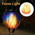 thumbnail image 4 of Tkrady Solar Hot Air Balloon - Waterproof Solar Lantern with Flickering Flame for Garden Yard Patio Farmhouse Decoration，Stained Glass Blue, 4 of 6