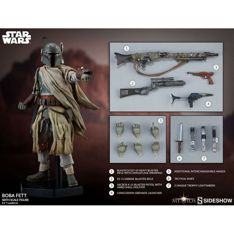 Sideshow Star Wars Mythos Boba Fett Sixth Scale Action