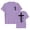 Purple, variant on Uobin Boys Christian Graphic Tees God Jesus Shirts for Kids Cross Faith Bible Verse Inspirational Religious Cotton T Shirt
