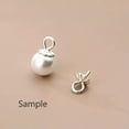 thumbnail image 4 of QQTDFG Sterling Silver Eye Pin Pearl Pendant Charm Connector Bail w/ 3.8mm Cup A2667-Rose Gold-5 pieces, 4 of 8
