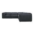thumbnail image 3 of Moe's Home Form Classic L-Shaped Modular Sectional Vantage Black Leather, 3 of 4
