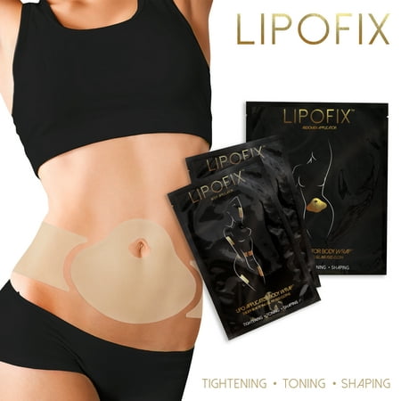 Minceur Wraps LipoFix perdre du poids Fermeté Mise en forme. 12 enveloppes (4 - 4 Abdomen paire enveloppements corporels)