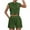 Army Green, variant on Fsshion 2 Piece of Outfits for Womens Plus Size Hooded Sleeveless Patchwork Lace Up Pocket Casual Shorts Set