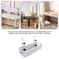 thumbnail image 3 of Under Desk Cable Management Tray, Carbon Steel Under Table Desk Cable Cord Wire Organizer with Clamp Mount, Trapezoidal Under Desk Cord Organizer for Study, Office, Classroom, 3 of 7
