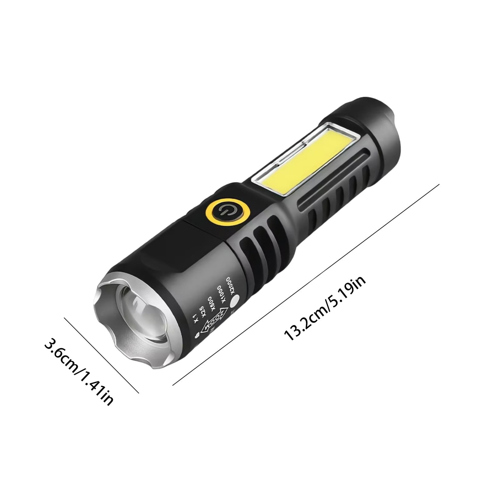 IPEWLEX 1000 Lumens Super Bright LED Flashlight, Zoomable and Rechargeable with 4 Modes, Powerful Handheld Flashlight, IPX6 Waterproof