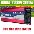 thumbnail image 2 of Pure Sine Wave Power Inverter 1600W 2200W 3000W Pure Sine Wave Inverter 12V 220/110 Voltage Converter 60hz Uninterruptible Power Supply Unit Home ,Powerful Output, 2 of 7