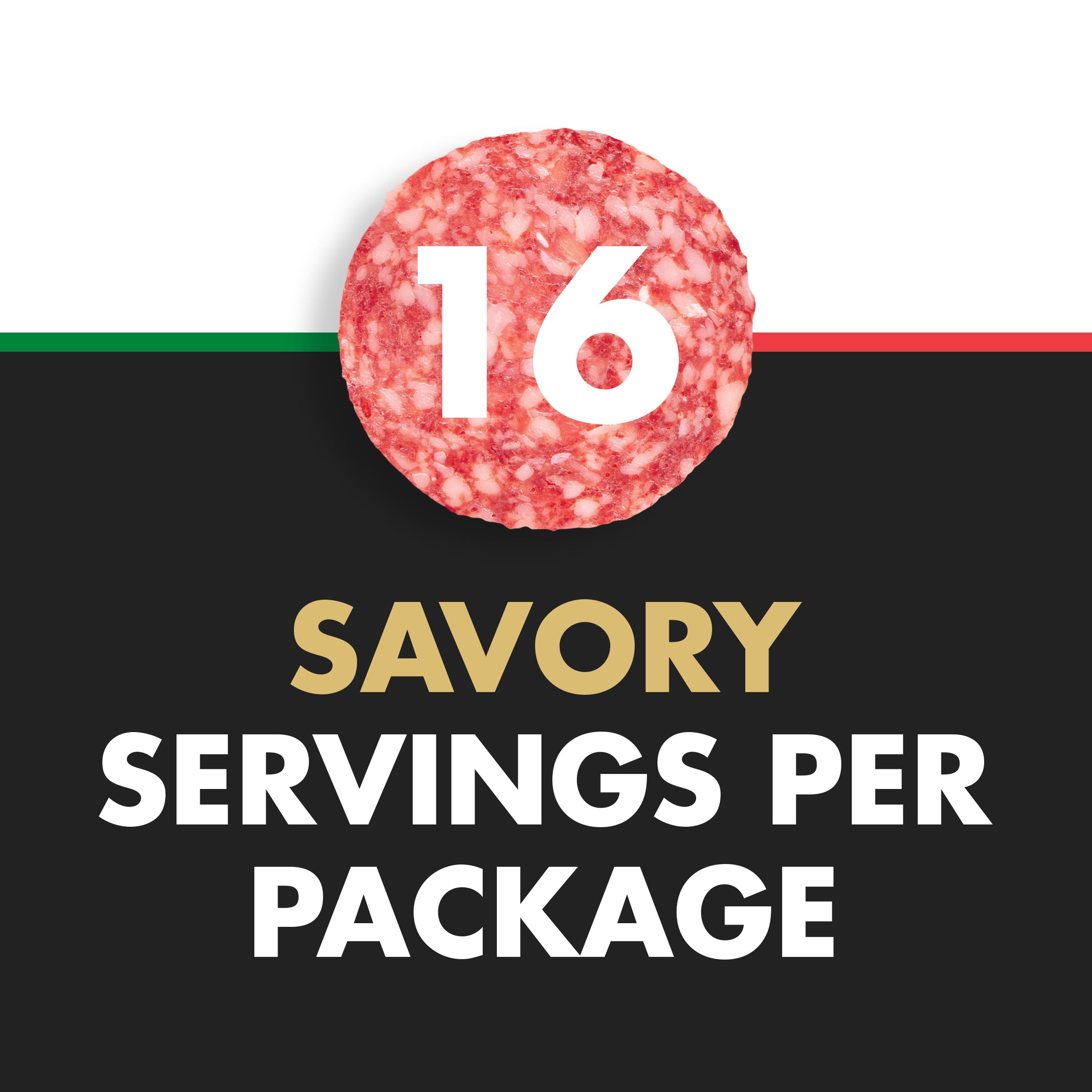 Margherita Sliced Hard Salami, 16 oz pack, Vacuum-Sealed