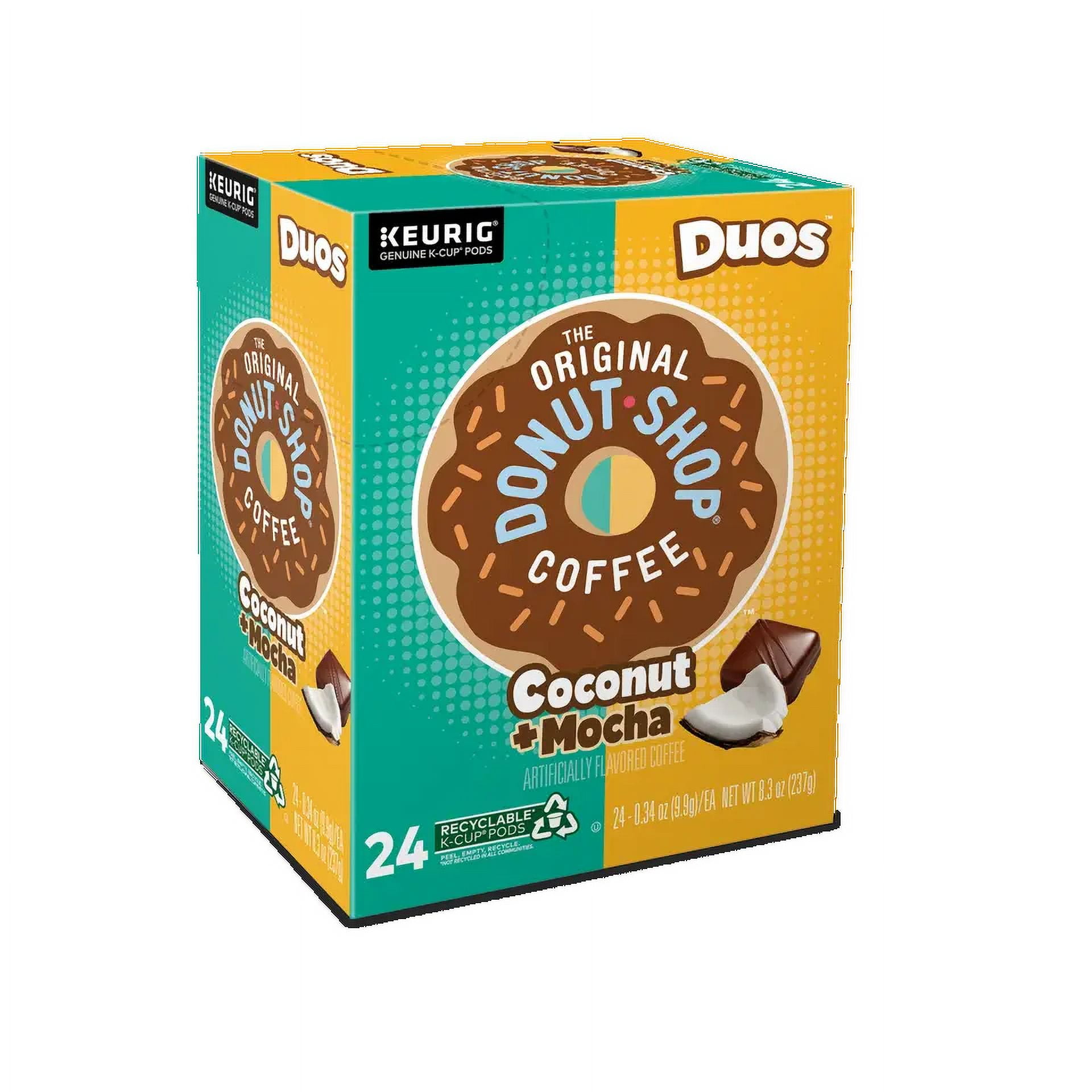 The Original Donut Shop Duos Coconut + Mocha 24 K-Cups, Medium Roast,