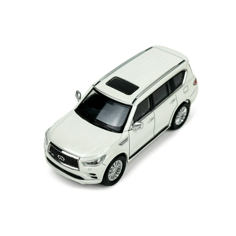 1:64 Infiniti QX80 White Diecast Model Car Collection Gift