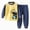 H135-Dark Blue, variant on Toddler Kid Boy Fall Winter Clothes 2pcs Cotton Graphic Long Sleeve Sweatshirt Tops Casual Joggers Pants Outfits Casual Clothing(Green,18-24 M)
