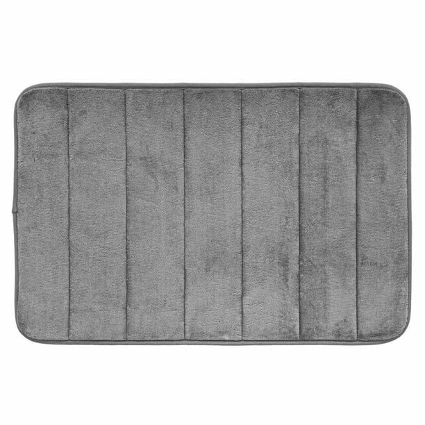 Tapete para Baño con Memory foam Decobath Color gris acolchonado absorbente