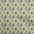 thumbnail image 1 of oneOone Rayon Olive Green Fabric Mix Ikat Craft Projects Decor Fabric Printed By The Yard 56 Inch Wide, 1 of 4