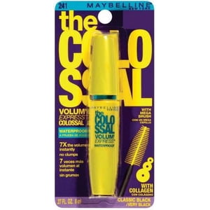 Maybelline Volum' Express Colossal Waterproof Mascara, Black