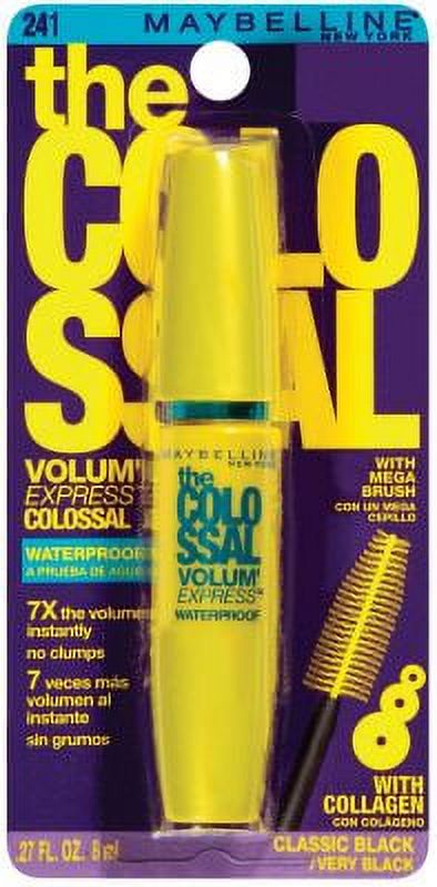 Maybelline Volum' Express Colossal Waterproof Mascara, Black photo 1