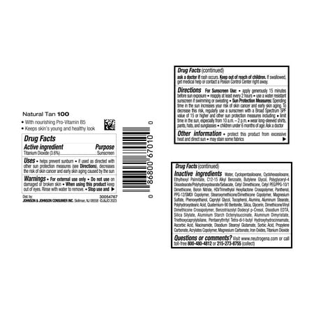 Soft Beige 50 Neutrogena Healthy Skin Liquid Makeup, Natural Tan 100, 1 fl. oz