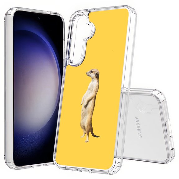 TalkingCase Slim Fit Phone Case Compatible for Samsung Galaxy S25(Not S25  Plus/Ultra), Meerkat Photo Print, Lightweight,Flexible, USA Print