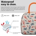 thumbnail image 3 of Lunch Bag Lunch Box for Women Reusable Insulated Lunch Bags,Water-Resistant Sea Animal Lobster and Crab Cooler Lunch Tote Bag, Large Capacity for Work Travel Picnic, 3 of 6