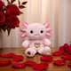 thumbnail image 2 of Ajolote de Peluche Rosa 35 cm, Corazón Arcoíris Bordado, Algodón PP, con Tarjeta de Identidad, Regalo Kawaii, 2 of 5