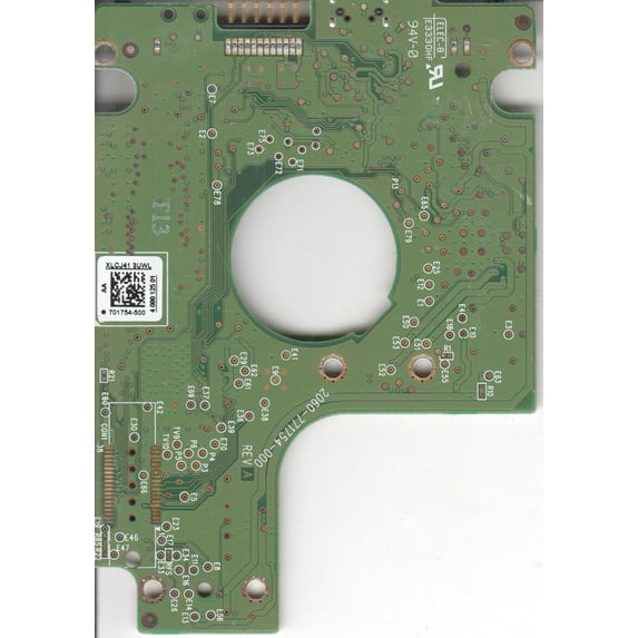 WD5000BMVV-11SXZS1, 2061-701754-500 AA, WD USB 2.5 PCB