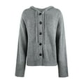 thumbnail image 5 of Vedolay Sweaters for Women 2023 Work Cardigans Long Sleeve Outwear Gray,XL, 5 of 5
