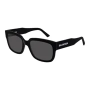 Balenciaga BB0049S Sunglasses Men's Black Lenses Rectangular 55mm