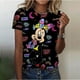 thumbnail image 2 of Camisetas de manga corta de verano, camisetas de gran tamaño para mujer, jersey con estampado de diamantes de Mickey Mouse, ropa de cuello redondo, 2 of 4