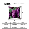 thumbnail image 5 of Grape Velvet Throw Pillow Covers Set of 2 | Unique Patterns in 16x16, 18x18, 20x20 Inches |for Home Decor and Gifts | Includes Pillow Inserts | Throw Pillow Inserts Included, 5 of 6