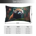 thumbnail image 2 of Salouo Forest Plant Raccoon Pattern Pillow Cases,1PC Pillow Covers with Envelope Closure Decorative Pillow Case for Bed Couch,Pillows Not Included-20"x30", 2 of 6
