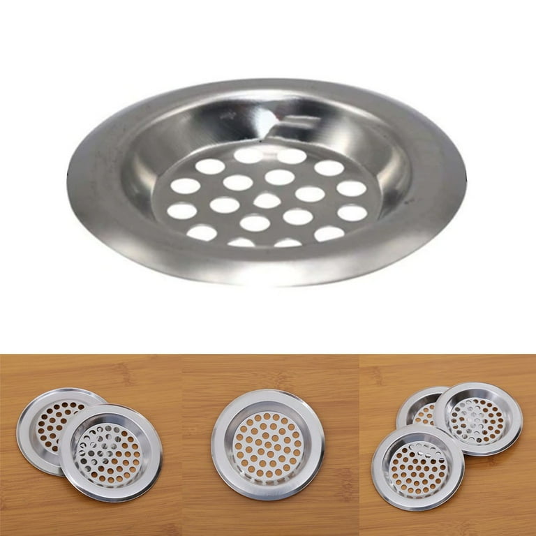 STEEL PLUG STRAINER Bath/ Bathroom Sink Shower-Drain Filter Cover Hair  Catcher