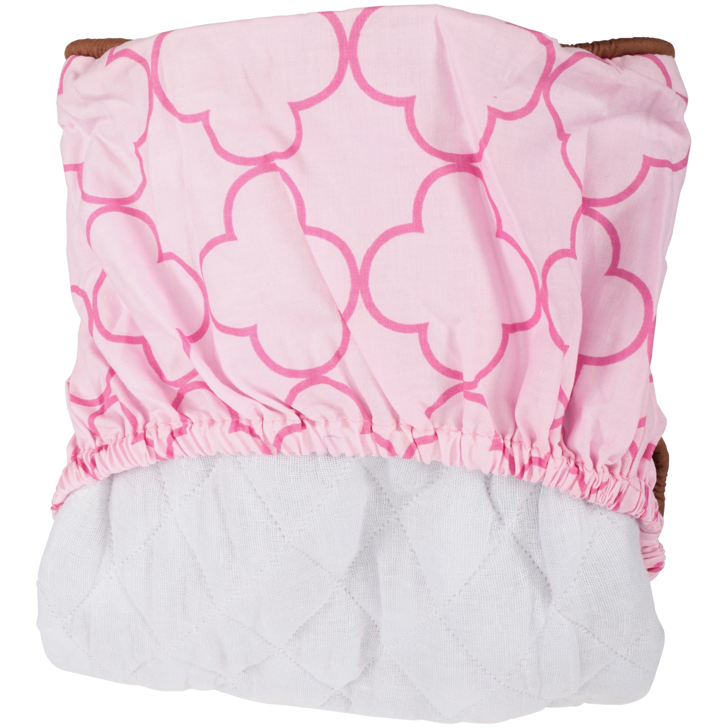 Bacati Butterflies Pink/Chocolate Changing Pad Cover