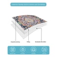 thumbnail image 5 of Boho Blue Yellow Twin XL Size Down Alternative Comforter,Lightweight Comforter Quilt Bedding Set with Pillow Shams Ethnic Vintage Mexican Flowers Southwestern Bed Comforter Duvet Insert 68"x98", 5 of 7