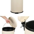 thumbnail image 5 of happimess Theo Retro 8-Gallon Step Trash Can with Soft-Close Lid and FREE Mini Trash Can, Limestone Beige, HPM1018C, 5 of 6