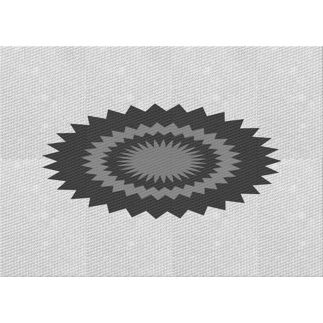 Ahgly Company Tapis Rectangulaire d'Intérieur Lavable en Machine Gris Transitionnel, 8 Pieds x 12 Pieds