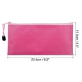 thumbnail image 2 of Uxcell A6 Document Pocket Storage Pouch Waterproof Zipper File Bags, Pink 5 Pack, 2 of 6