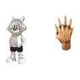 thumbnail image 1 of Estatua de con manos entrelazadas, adorno de mesa, figura decorativa moderna para chimenea, estante, escritorio, regalo de inauguración de, 1 of 8