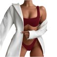 thumbnail image 2 of HaoXianJian 2 Piece Women's Swimsuits Bikinis Bathing Suit Thong Low Waisted V Neck Swimwear 2025 Swim Suit, 2 of 6