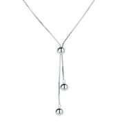 Sterling Silver Y Box Chain Necklace