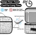 thumbnail image 4 of Baseballs Trophies White Pattern Insulated Lunch Bag Teens,Bento School Lunch Bag for Teens for Work,Picnic or Travel 10.6x7.7x4.3 Inches,12 Can Capacity, 4 of 6