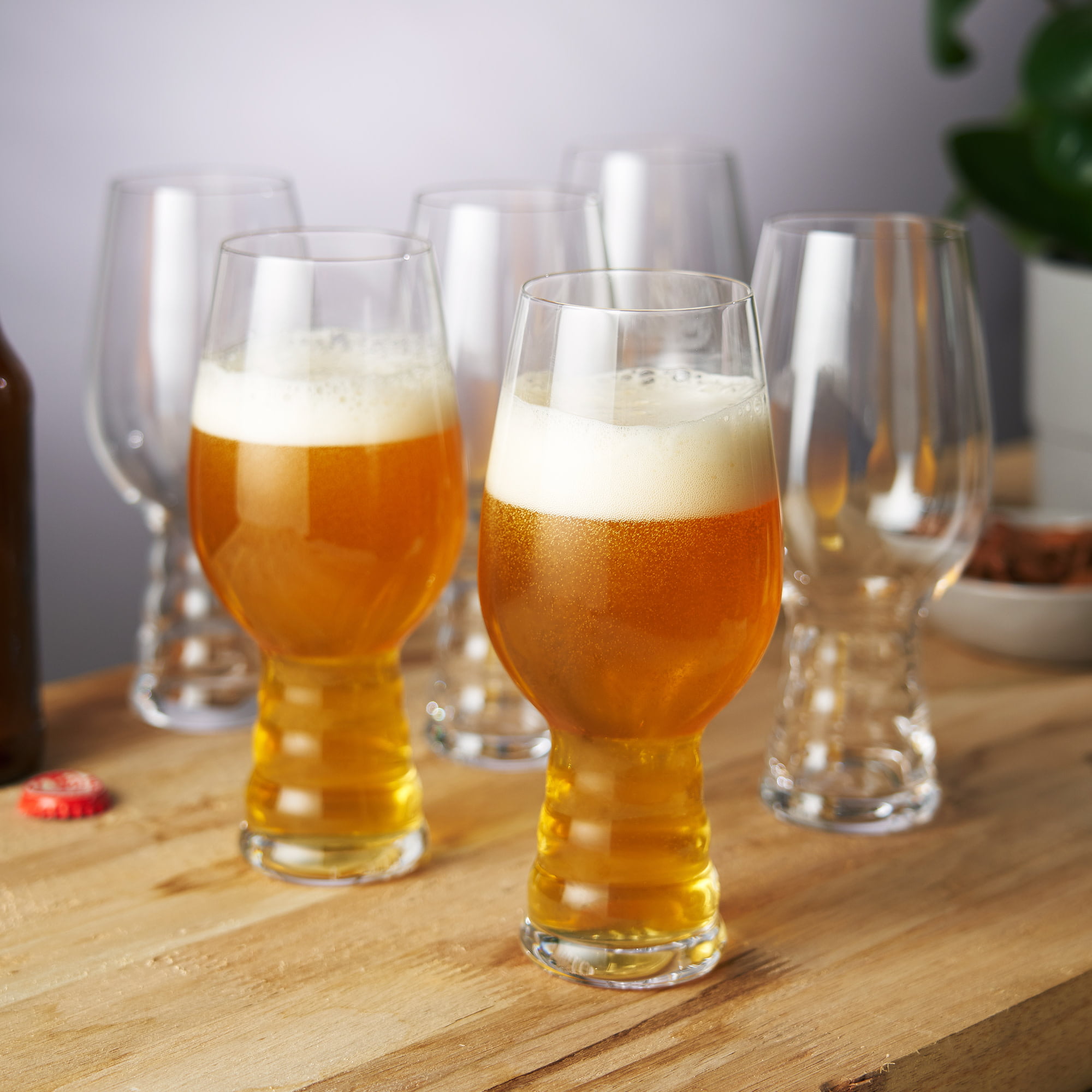 Summer SALE Beer Glasses Set of 4 Whitbread Pale Ale Pint Glasses Barware 