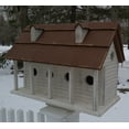 thumbnail image 3 of CC Outdoor Living 24" White and Brown Bird-In Hand Martinsburg Manor Outdoor Garden Bird House, 3 of 3
