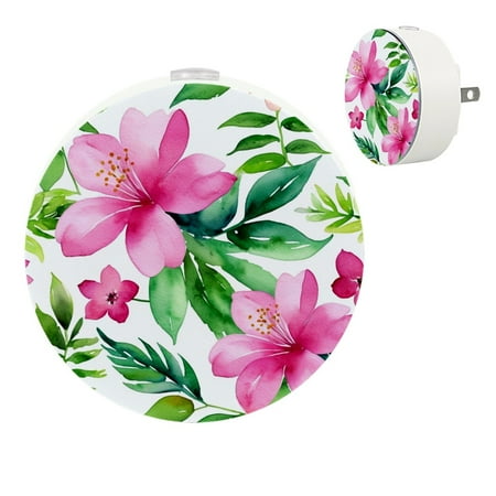 

YZUOUZY Lamp for Bedroom Small Lamp Small Lamps Set of 2 Exotic Flowers Leaves Palm Hibiscus