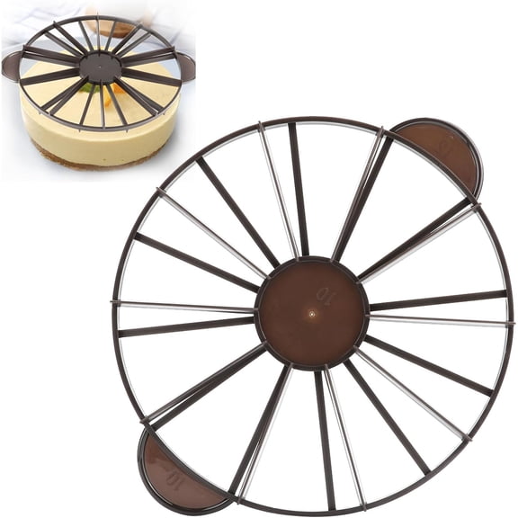 ABCISI Cake Slicer for Even Slices, Cake Cutter Slicer, Cake Portion Marker, Household Round 10/12 Piece Bread Cake Divider, Equal Portion Cutter Slice Marker Baking Tool