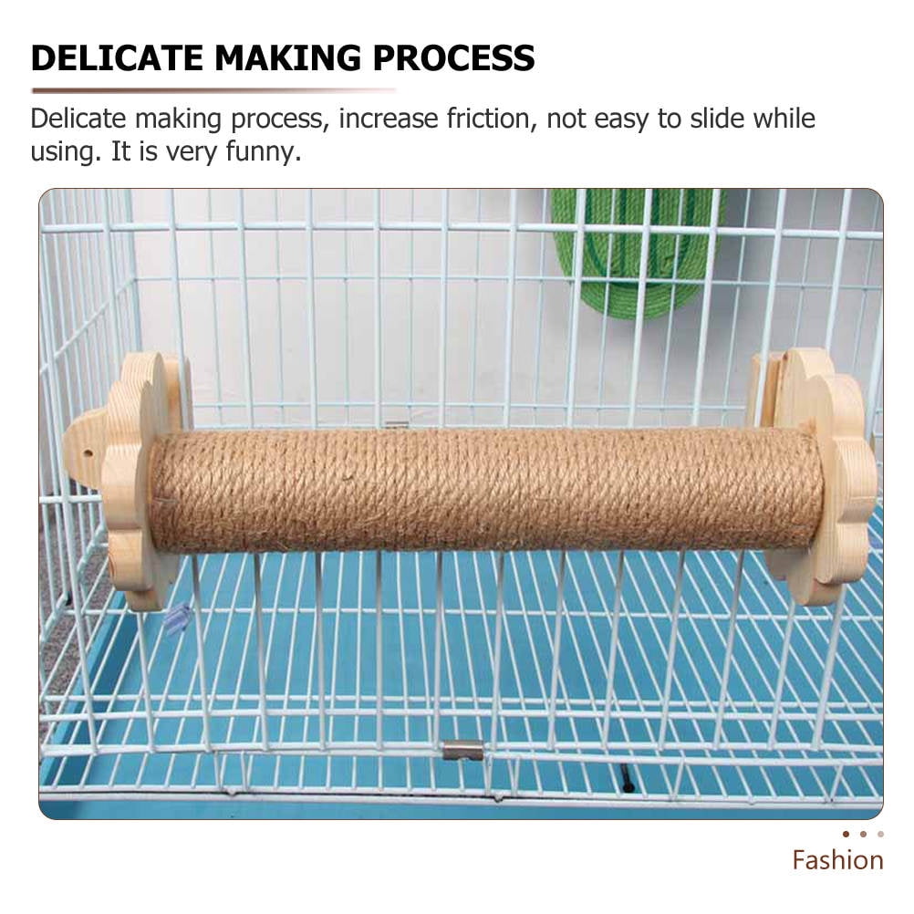 PBPBOX Home Cat Scratching Post Decorative Vertical Scratching Pole Indoor Cat Accessory Khaki