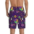 thumbnail image 3 of Easygdp Mardi Gras and Donuts Men's Short Pajama Pants, Sleep Shorts, Household Pants, Casual Pants with Pockets - 3X-Large, 3 of 9
