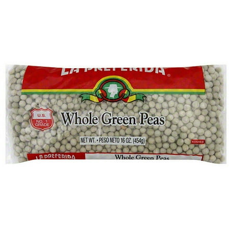 La Preferida Whole Green Peas, 16 oz (Pack of 24)