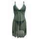 thumbnail image 5 of Gibobby Conjunto de lencería de encaje Conjunto de lencería sexy para mujer con liguero, brasier de encaje y bragas conjunto de tirantes exóticos(Verde, M), 5 of 5