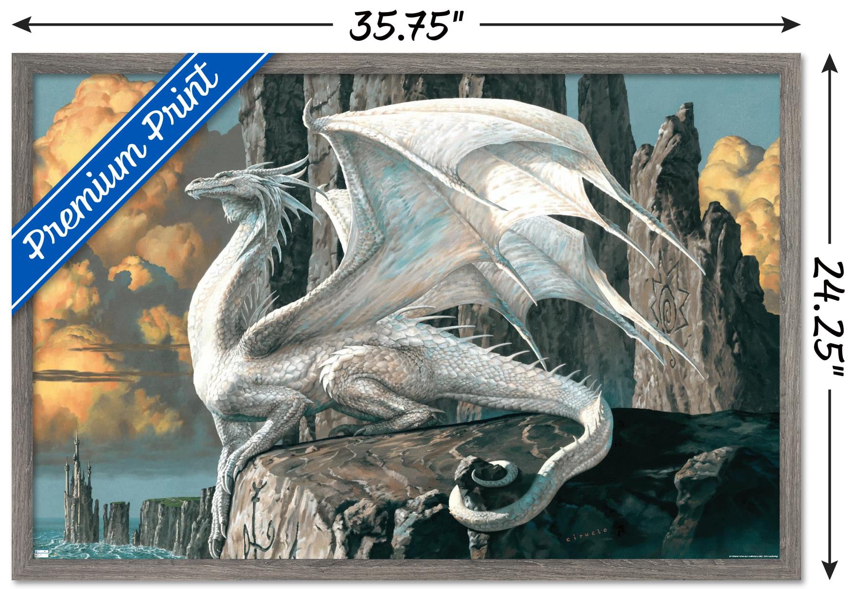 Ciruelo - Hobsyllwin Wall Poster, 22.375" x 34", Framed