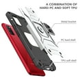 thumbnail image 2 of Samsung Galaxy A03S Case, Rosebono Hybrid Slim Colorful Armor Cover Case With Adjustable Integrated 360 Degree Rotating Ring Kickstand For Samsung Galaxy A03S (Silver), 2 of 6